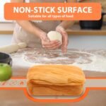 Silicone Bread Sling Oval and Round, 2Pcs Non-Stick Reusable Bread Sling, Sourdough Tools & Dutch Oven Accessories, Orange - Image 4