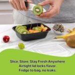 Meal Prep Containers [10 Set] x [16 oz] with Lids, 1 compartment, Stackable, Reusable, Leakproof, Food Safe, Microwave, Freezer & Dishwasher Safe for Food Prep Storage Bento (10 Set, 16 oz) - Image 7