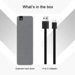 Portable Aluminum External SSD 2TB – USB-C & USB-A 3.2 Gen 2, Up to 500MB/s, Waterproof, Dustproof (IP68), Shockproof, Pressure-Resistant Solid State Drive - Image 6