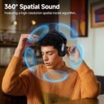 QCY H3 PRO Adaptive ANC Wireless Headphones Over Ear, 50dB Active Noise Cancellation with Multiple Modes, LDAC Hi-Res Wireless Audio, 55H Playtime, Custom EQ via App, Bluetooth 5.4 - Image 4