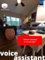 YoLink SpeakerHub & Two Motion Sensor Smart Home and Security Kit – Audio Hub Plays Tones/Sounds, Spoken Messages, LoRa-Powered ¼ Mile Range, WiFi Required - Image 3