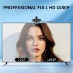 Full HD 1080P Webcam with Microphone, Noise-Canceling, Privacy Cover, Wide-Angle Lens, Auto Light Correction, Plug & Play USB Web Camera for Laptop, Desktop, PC, Mac, Zoom, Skype – Pro Series - Image 3