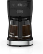 BLACK+DECKER CAFÉCRAFT 12-Cup Programmable Coffee Maker, Stainless Steel Drip Coffeemaker with Vortex Showerhead, Strength Selector, Sneak-A-Cup, Keep Warm - Image 3