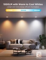 Govee Smart Retrofit Recessed Lighting 6 Inch, Wi-Fi Bluetooth Direct Connect RGBWW Retrofit Can Lights, 65 Scene Modes, Works with Alexa & Google Assistant, 1000 Lumens, 4 Pack - Image 4