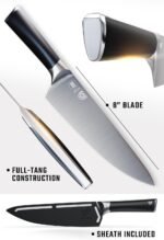 Dalstrong Chef Knife - 8 inch - Vanquish Series - Forged High Carbon German Steel - POM Handle - Professional Kitchen Knife Gift- Razor Sharp Chef's Knife - NSF Certified - Image 6