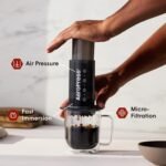 AeroPress Original Coffee and Espresso-style Maker, Barista Level Portable Coffee Maker with Chamber, Plunger, & Filters, Quick Coffee and Espresso Maker - Image 3