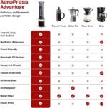 AeroPress Original Coffee and Espresso-style Maker, Barista Level Portable Coffee Maker with Chamber, Plunger, & Filters, Quick Coffee and Espresso Maker - Image 8