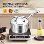 LOLYKITCH 1.5-2.5-3.0 QT, Tri-Ply Stainless Steel Saucepan Set of 3,Induction Cooking Pots,Sauce Pots with Lids,Pots and Pans Set,Detachable Handle and Dishwasher Safe. - Image 5
