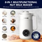 8 in 1 Nut Milk Maker Machine Blender, 32oz Homemade Soy, Almond, Oat, Coconut, Plant Based and Non Dairy Beverages, Nutmilk Maker Machines – with Delay Start and Keep Warm Functions - Image 3