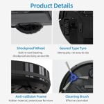 Robot Vacuum,Smart Sweeper Vacuum Cleaners for Home Robotic Vacuums with APP Remote Control 2500PA Super Suction 2500mAh Sweeping Robot for Household 3 in 1 Vacuum Cleaner (US - Image 5