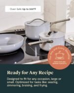 Caraway 24-Piece Nonstick Ceramic Cookware Set - Includes Fry Pans, Sauce, Sauté Pan, Dutch Oven, Petite Cooker, Stir Fry, Rondeau, Stock Pot, Lids & Storage Organizers - Navy - Image 5