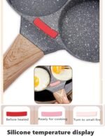 4-Cup Egg Pan Nonstick, and Granite Egg Frying Pan, Versatile Breakfast Skillet for Eggs, Pancakes, Plett, Crepes, Compatible with Gas Stove and Induction Cooktop - Image 4