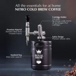 The Original Royal Brew Nitro Cold Brew Coffee Maker - Gift for Coffee Lovers - 64 oz Home Keg, Nitrogen Gas System Coffee Dispenser Kit - Image 5