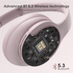 DOQAUS Over-Ear Bluetooth Headphones with 90-Hour Playtime, 3 Professional EQ Modes, HiFi Deep Bass & HD Mic for Extended Travel, Gym Workouts & Daily Use - Image 4