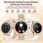 GADIXY Smart Watches for Women(Make/Answer Call) with Diamond:1.32" Fitness Tracker Watch for HR/Blood Pressure/SpO2/Sleep Monitor,Digital Running Watches for Women Android/iOS,3 Strips - Image 4
