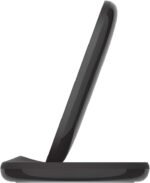 Belkin Quick Charge Wireless Charging Stand - 15W Qi-Certified Charger Stand for iPhone, Galaxy, Pixel & More, Charge While Listening to Music, Video Streaming, & Video Calling - Black (No PSU) - Image 5