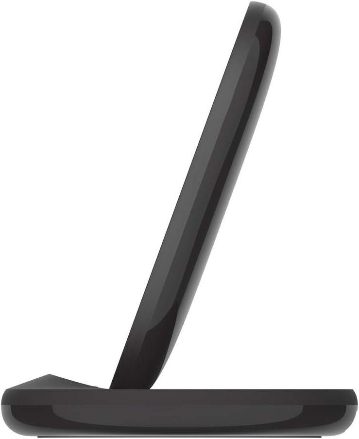 Belkin Quick Charge Wireless Charging Stand - 15W Qi-Certified Charger Stand for iPhone, Galaxy, Pixel & More, Charge While Listening to Music, Video Streaming, & Video Calling - Black (No PSU) - Image 5
