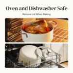 Redchef Ceramic Stock Pot with Lid, Soup Pot for All Stoves, 5 Qt Induction Cooking Pot for Soup Nonstick, Even Heating, Stay-Cool Handles, Oven/Dishwasher Safe, PTFE PFAS Free (Beige) - Image 6