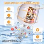 Baby Food Maker & Food Processor, Upgraded 14-in-1 Baby Food Blender, Puree Maker, Puree Grinder for Fruit, Veggies, Meat, Baby Feeding Essentials, Shower Gifts Set - Image 5