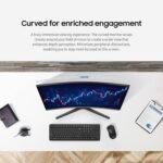 Samsung 32-inch S3 (S39GD) FHD 100Hz Curved Monitor, Game Mode, Eye Saver Mode, Multiple Connectivity with HDMI Port, Built-In Speakers, LS32D396GANXZA, 2025 - Image 5