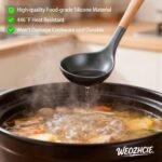 Silicone Cooking Utensil Set,12 PCS Cooking Kitchen Utensils Set, Nonstick Kitchen Utensils 446°F Heat-Resistant Cookware Kitchen Tools of Spoon,Brush,Whisk,Spatula,Turner Tongs (Gray) - Image 5