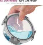 FineDine 24 Piece Premium Borosilicate Glass Meal Prep Containers Glass - Airtight Food Storage Containers with Lids, Hinged Locking Lid, BPA Free, For Meal Prep/Freezer/Oven - Image 4