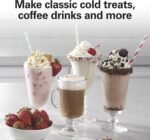 Hamilton Beach DrinkMaster Electric Drink Mixer, Retro Milkshake Maker & Milk Frother, 2 Speeds, Extra-Large 28 oz. Stainless Steel Cup, Classic Chrome - Image 3