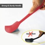 3 Pack Large Silicone Spatula for Kitchen,600°F Heat resistant Rubber Spatulas for Baking,Cooking, Scraping,and Mixing,Non Stick Kitchen Utensils, BPA Free, 11.2 IN, Multicolors - Image 4