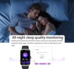Health Fitness Tracker Watch for Men Women, 1.47" HD, 24/7 Heart Rate, Blood Oxygen, Sleep Monitor, 100+ Sports Modes, IP68 Water Resistant Pedometer, Compatible with Android & iOS- Black - Image 4