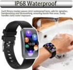 Health Fitness Tracker Watch for Men Women, 1.47" HD, 24/7 Heart Rate, Blood Oxygen, Sleep Monitor, 100+ Sports Modes, IP68 Water Resistant Pedometer, Compatible with Android & iOS- Black - Image 5