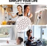 Magnetic for iPhone 16 Pro Max Case, Compatible with Magsafe, Suction Cup Phone Mount, [2 Screen Protectors][Camera Protector] Silicone Shockproof Protective Phone Cover 6.9", Stone - Image 3