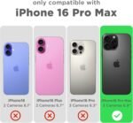 Magnetic for iPhone 16 Pro Max Case, Compatible with Magsafe, Suction Cup Phone Mount, [2 Screen Protectors][Camera Protector] Silicone Shockproof Protective Phone Cover 6.9", Stone - Image 6
