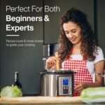 Yedi Houseware Total Package Pressure Cooker- 9-in-1 Digital Screen with Endless Recipes and Deluxe Accessory Kit Stainless Steel 6 Litres - Image 4