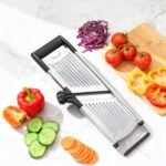 Professional Mandoline Slicer for Kitchen, Adjustable Vegetable Slicer Stainless Steel Mandoline Food Slicer with Julienne Cutter, Safe Vegetable Slicer - Image 5