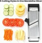 Professional Mandoline Slicer for Kitchen, Adjustable Vegetable Slicer Stainless Steel Mandoline Food Slicer with Julienne Cutter, Safe Vegetable Slicer - Image 6