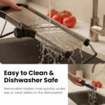 Professional Mandoline Slicer for Kitchen, Adjustable Vegetable Slicer Stainless Steel Mandoline Food Slicer with Julienne Cutter, Safe Vegetable Slicer - Image 9