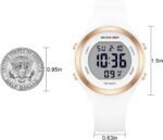 GOLDEN HOUR Waterproof Sport Women's Digital Chronograph Silicone Strap Watch - Image 5