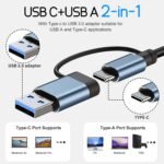 USB Hub 3.0,USB c hub,USB hub with Multiport Adapter, USB Splitter with 1xUSB 3.0,4xUSB2.0,2 x USB C,Hub for MacBook Pro/PC/Laptop/Tablet Devices (Grey 7in1) - Image 4