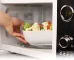 Nostalgia RMO4BK Retro 0.9 Cubic Foot 800-Watt Countertop Microwave Oven, 5 Power Levels and 12 Cook Settings, LED Display, Jet Black - Image 6
