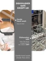 10-Pack Glass Food Storage Containers with Tempered Lids – Borosilicate, Airtight, Oven-Safe (-4°F~950°F), BPA-Free, 4.4 & 1.6 Cup, Leak-Proof, Dishwasher Safe (Gray) - Image 5