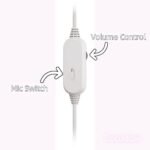 Pink Gaming Headset with Mic, Cat Ears, Stereo Surround Sound Wired Over Ear Headphones with Microphone, Soft Ear Pads, Noise Cancelling for Girls, Teens, Women - Image 7