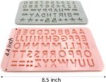 2PCS Reusable Silicone Letter & Number Molds | Non-Stick Baking Tools for Chocolate, Cake, Soap | Dishwasher & Oven Safe (-40°C to 230°C) - Image 3