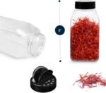 ROYALHOUSE 6 PACK 32 Oz with Black Cap, Plastic Spice Jars Bottles Containers, Perfect for Storing Spice, Herbs and Powders, Lined Cap, Safe Plastic, PET, BPA free, Made in the USA - Image 3