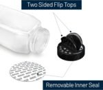 ROYALHOUSE 6 PACK 32 Oz with Black Cap, Plastic Spice Jars Bottles Containers, Perfect for Storing Spice, Herbs and Powders, Lined Cap, Safe Plastic, PET, BPA free, Made in the USA - Image 4