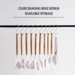 Silicone Cooking Utensils Set For Kitchen, Spoons Spatula Spatulas Accessories, Baking Heat Resistant Cookware De Home, Rubber New Apartment Decor, Plastic Nonstick Turner Tool (white) - Image 6