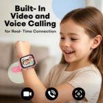 Kipywatch Smart Watch for Kids - Kids Watch with GPS Tracker & Safe Zones Alert – SMS, Voice & Video Call with School Mode – Parental App, Subscription Required - Gifts for Girls 3-12 - Pink - Image 3