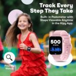 Kipywatch Smart Watch for Kids - Kids Watch with GPS Tracker & Safe Zones Alert – SMS, Voice & Video Call with School Mode – Parental App, Subscription Required - Gifts for Girls 3-12 - Pink - Image 6