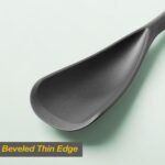 Cooking Spoon and Rice Scooper Set for Nonstick Cookwares, Heat Resistant- Seamless Design, Great for Cooking, Serving, Mixing, Scoop, and Scrape,2 Pack, Black - Image 5