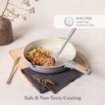 CAROTE 17Pcs Titanium Cookware Set, Pots and Pans Set Non Stick, Kitchen Cooking Set with Detachable Handle, Non Toxic Induction Cookware, Dishwasher/Oven Safe - Image 5