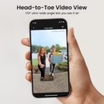 aosu Doorbell Camera Wireless- Head-to-Toe View, 2.4GHz WiFi Video Doorbell with Chime, Support Local Storage,Smart Human Detection, Works with Alexa &Google Assistant - Image 3